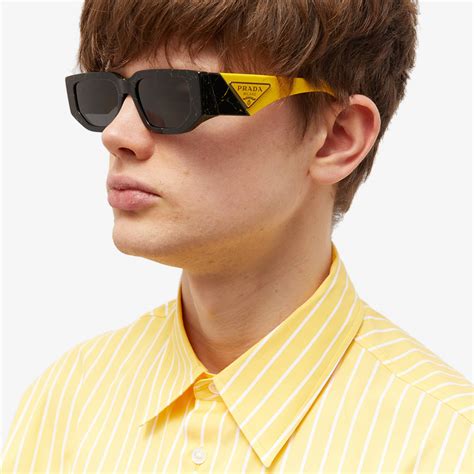 prada shoes black and yellow shoes|prada yellow sunglasses.